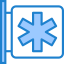 Hospital sign icon 64x64