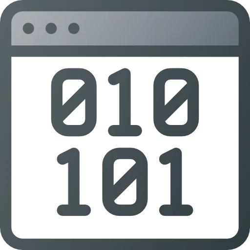 Binary code icon