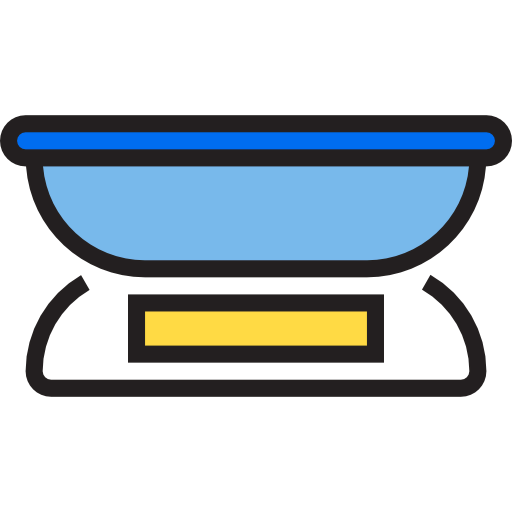 Weight scale icon