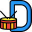 Letter d icon 64x64