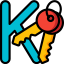 Letter k icon 64x64