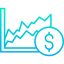 Line chart icon 64x64
