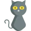 Black cat icon 64x64