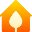 Eco house icon 64x64
