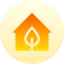 Eco house icon 64x64