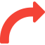 Curved arrow іконка 64x64