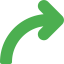 Curve arrow іконка 64x64