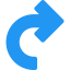 Curve arrow icon 64x64