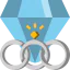 Diamond ring icon 64x64