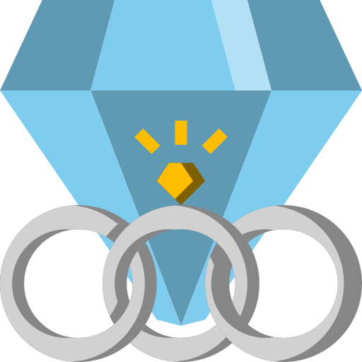 Diamond ring icon