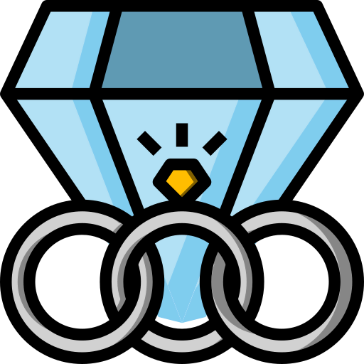 Diamond ring icon