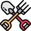 Gardening tools icon 64x64
