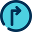 Turn right Ikona 64x64