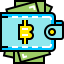 Биткойн-кошелек иконка 64x64