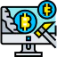 Bitcoin mining biểu tượng 64x64