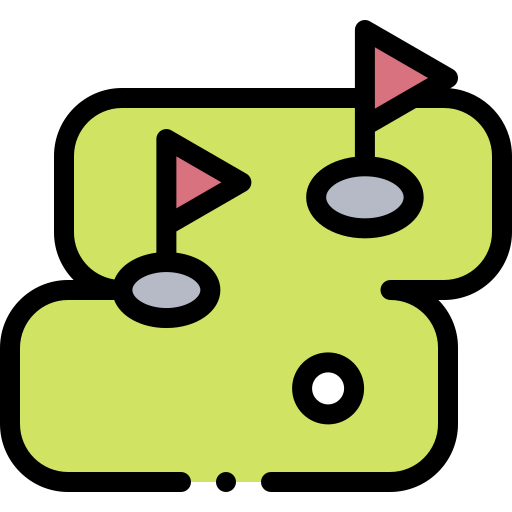 Golf field icon