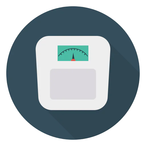 Weight scale icon