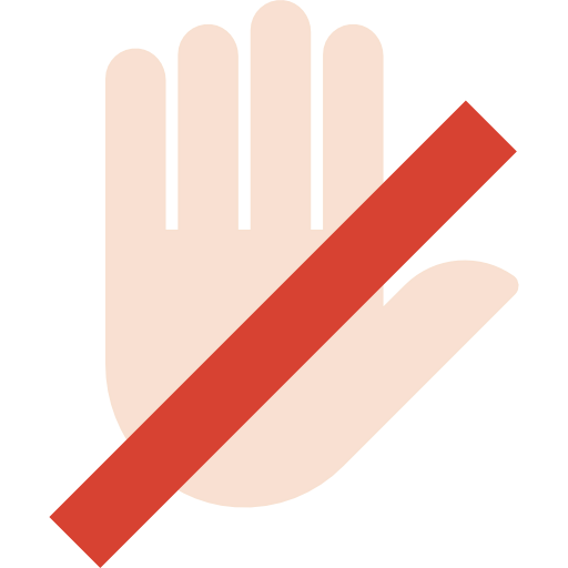 Do not touch icon