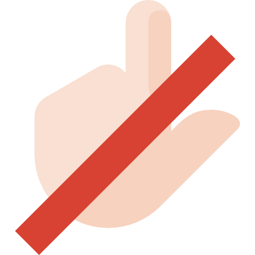 Do not touch icon