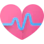 Heart beat icon 64x64