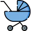 Baby stroller icon 64x64