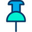 Push pin icon 64x64