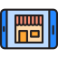 Online shopping icon 64x64