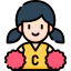 Female cheerleader icon 64x64