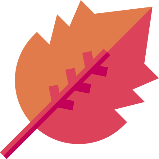 Dry leaf icon