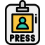 Press pass ícono 64x64