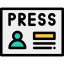 Press pass ícono 64x64