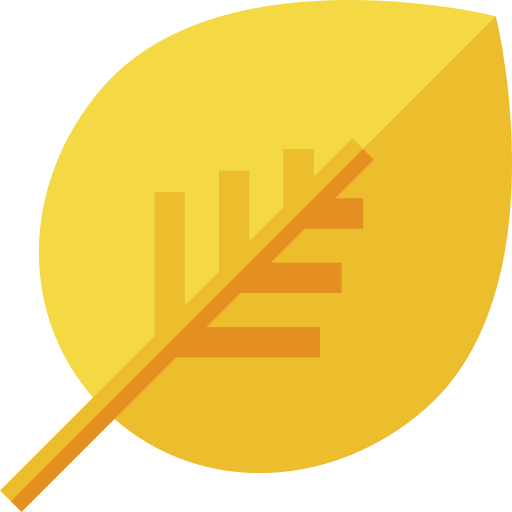 Dry leaf icon