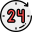 24 hours icon 64x64