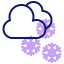 Snow cloud icon 64x64