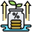 Money growth icon 64x64