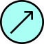Diagonal arrow ícono 64x64
