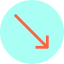 Diagonal arrow icon 64x64