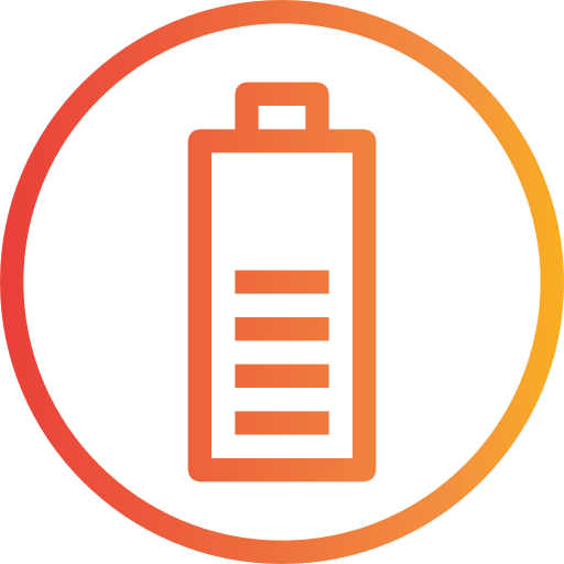 Half battery icon