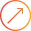 Diagonal arrow icon 64x64