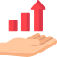 Bar chart icon 64x64