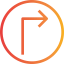 Turn right icon 64x64