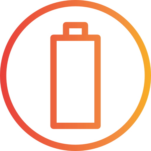 Empty battery icon
