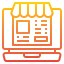 Online shopping icon 64x64