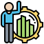 Bar graph icon 64x64