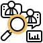 Qualitative research Symbol 64x64