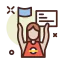 Woman suffrage icon 64x64