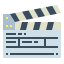 Clapperboard icon 64x64