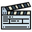 Clapperboard icon 64x64