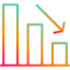 Bar chart icon 64x64