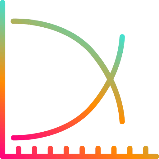 Line graph icon